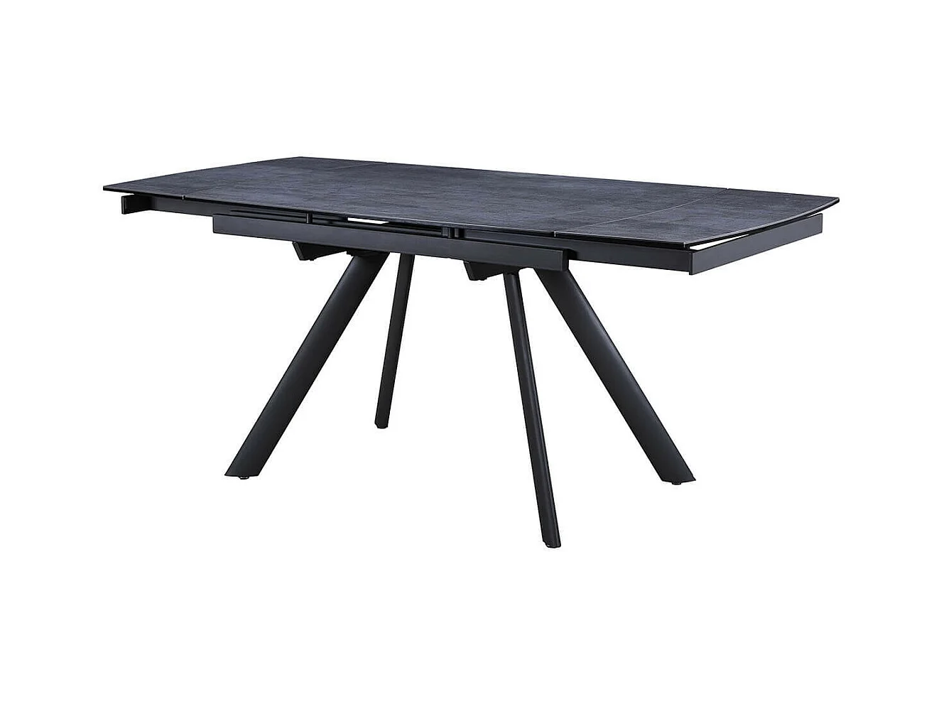 BLAKE - Table de Repas Allongeable Céramique Grise