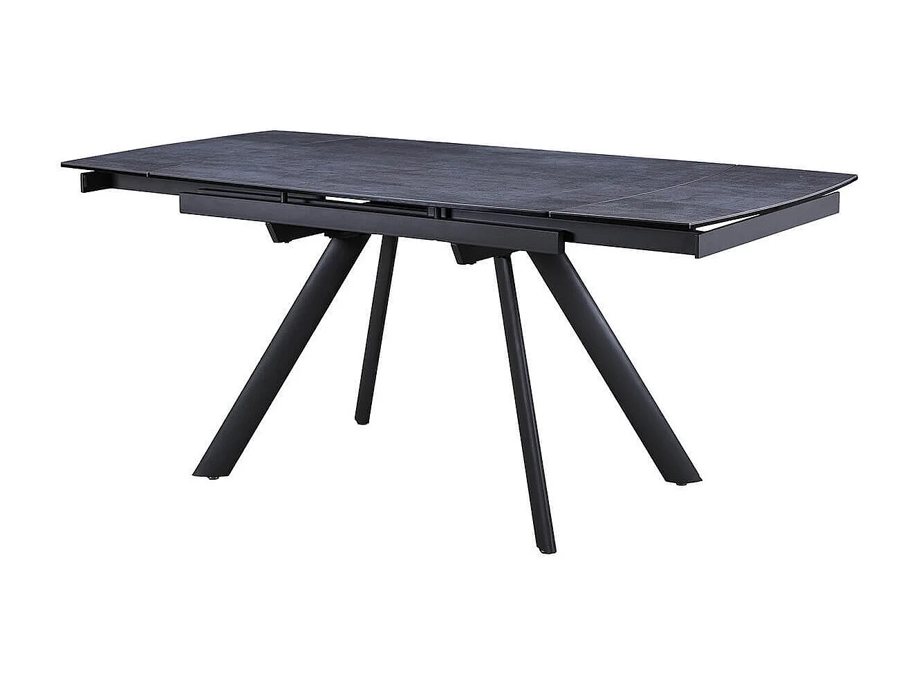 BLAKE - Table de Repas Allongeable Céramique Grise