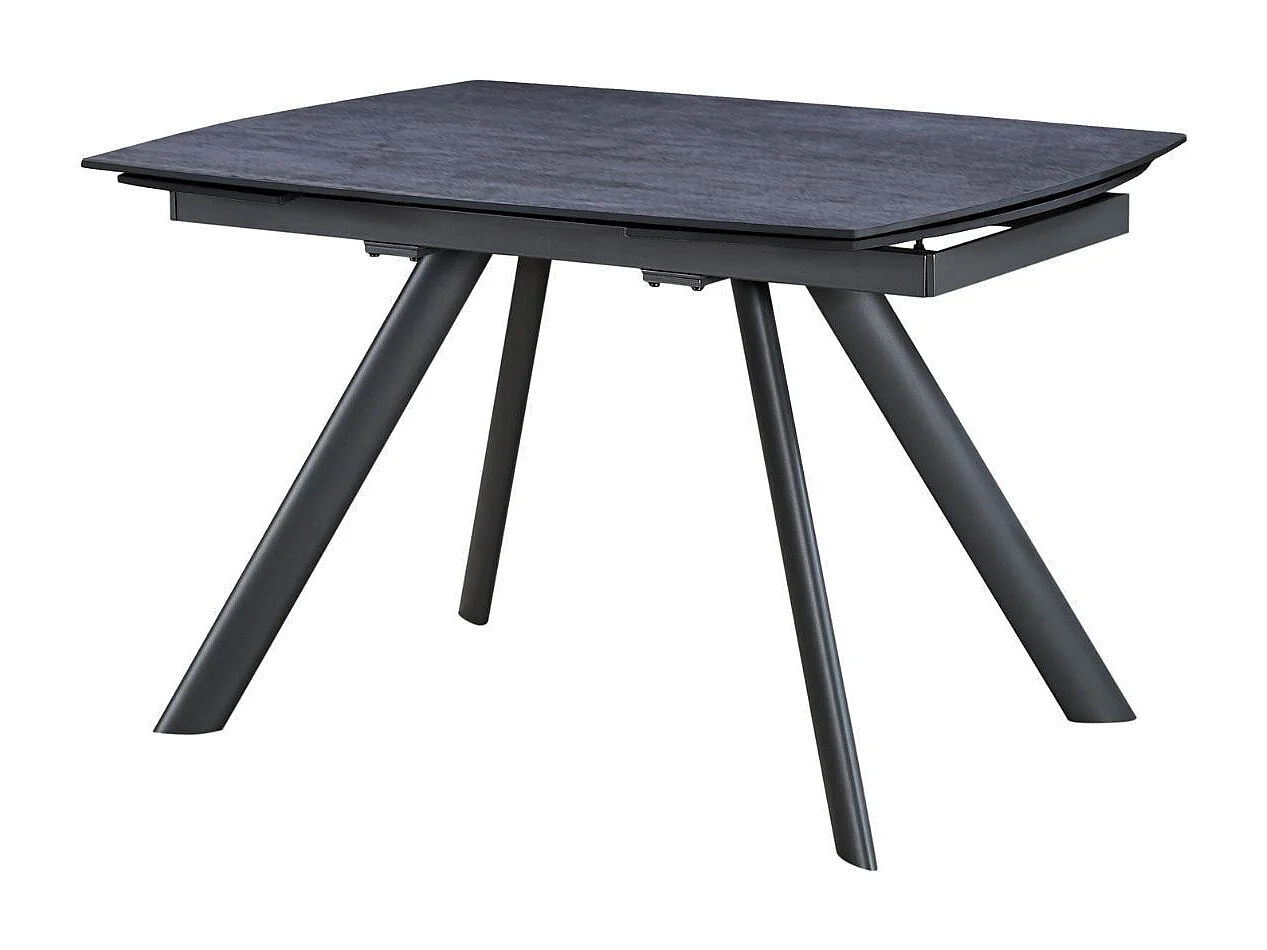 BLAKE - Table de Repas Allongeable Céramique Grise