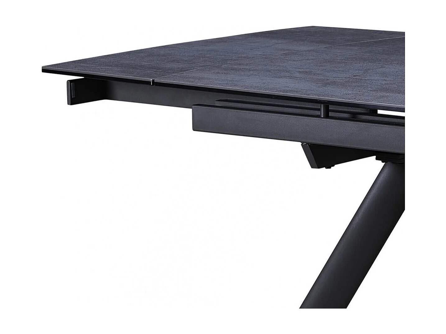 BLAKE - Table de Repas Allongeable Céramique Grise