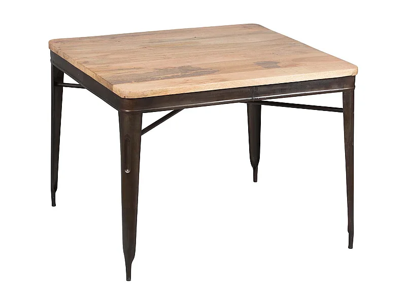 REPLAY - Table Repas Carrée 100cm Aspect Vieilli