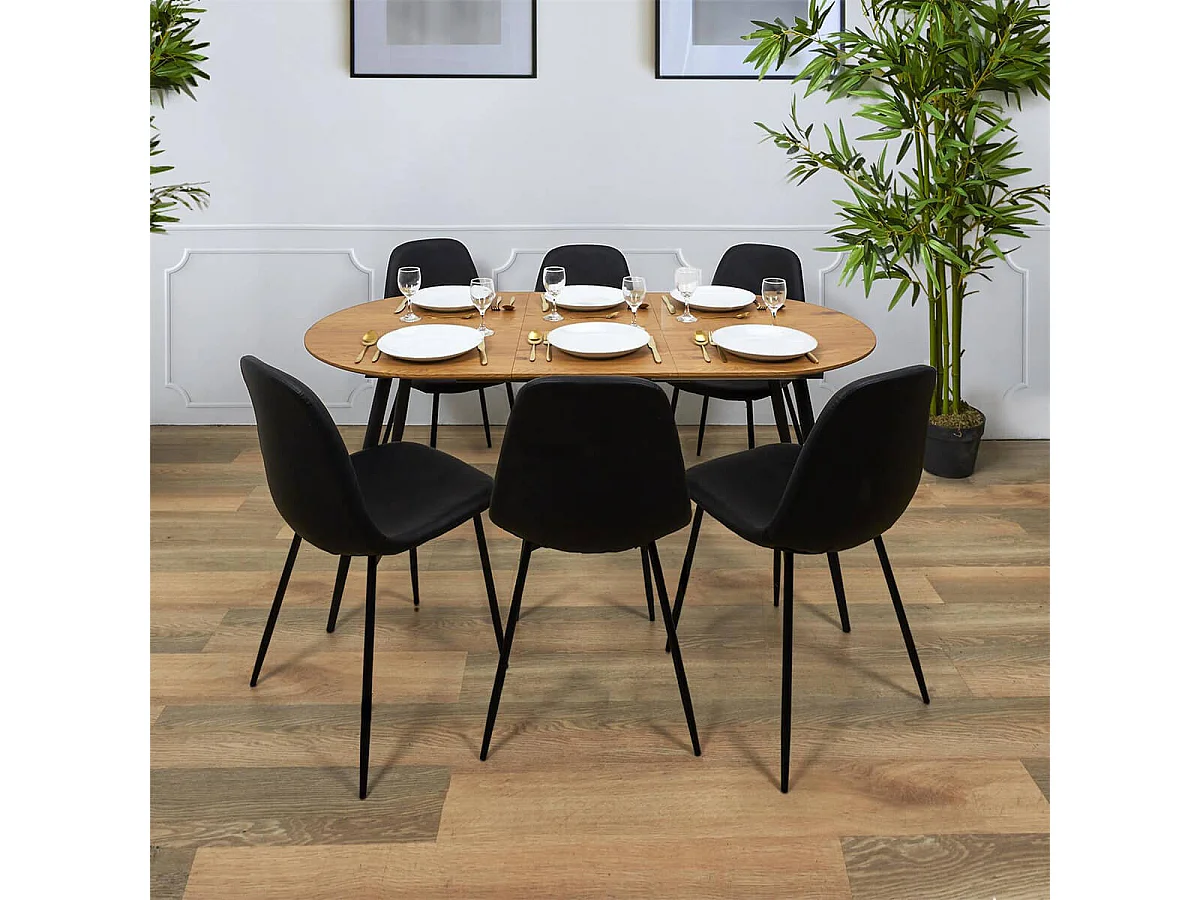 TENSO - Table Extensible Plateau Aspect Bois