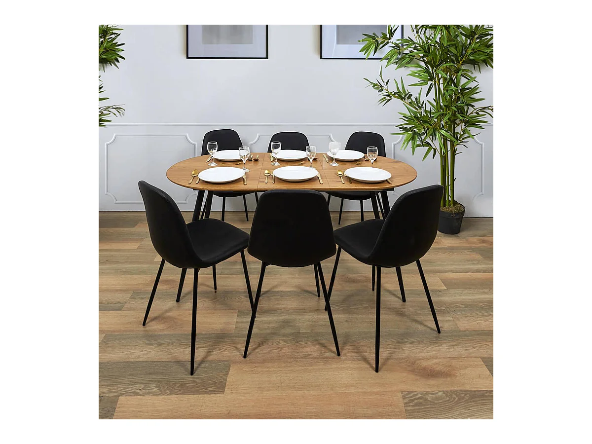 TENSO - Table Extensible Plateau Aspect Bois