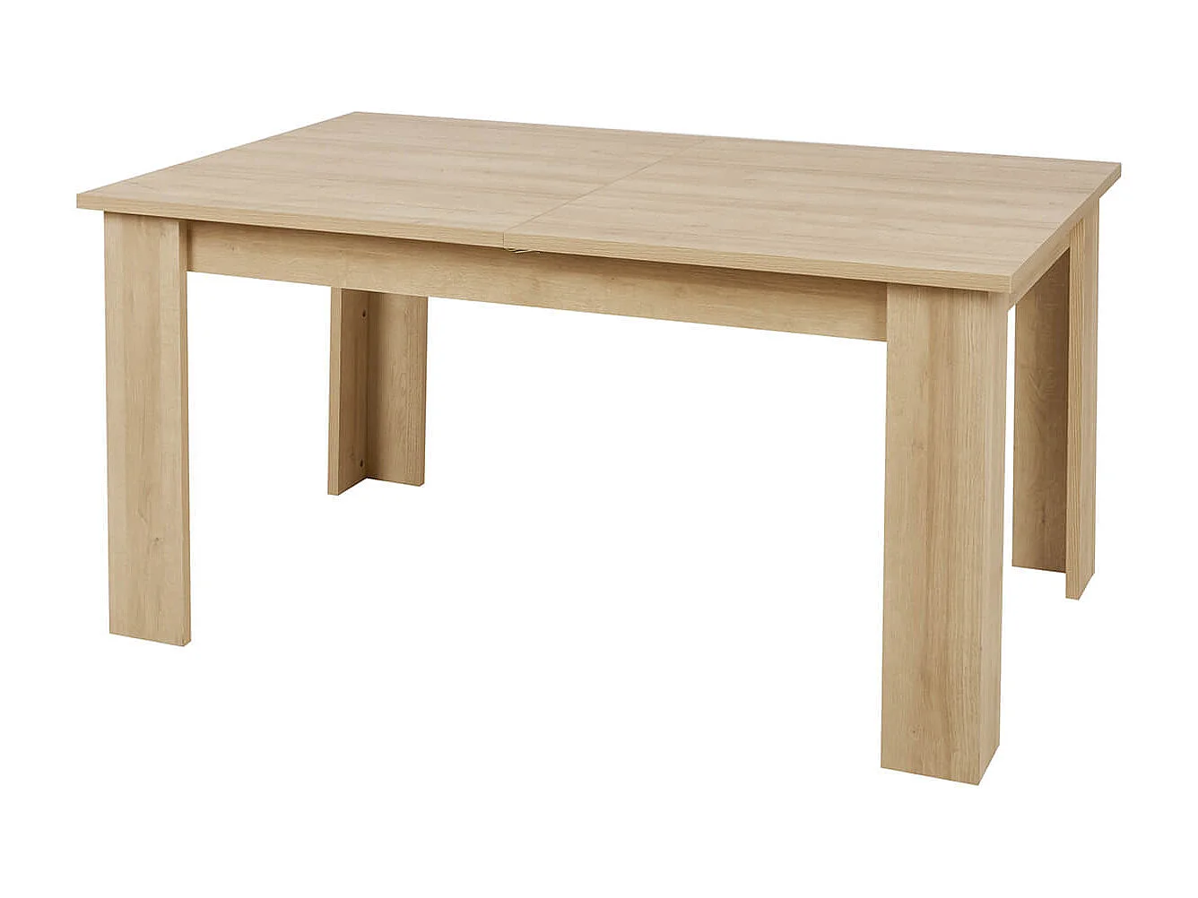 FANNY - Table Repas Allongeable Aspect Bois et Pierre