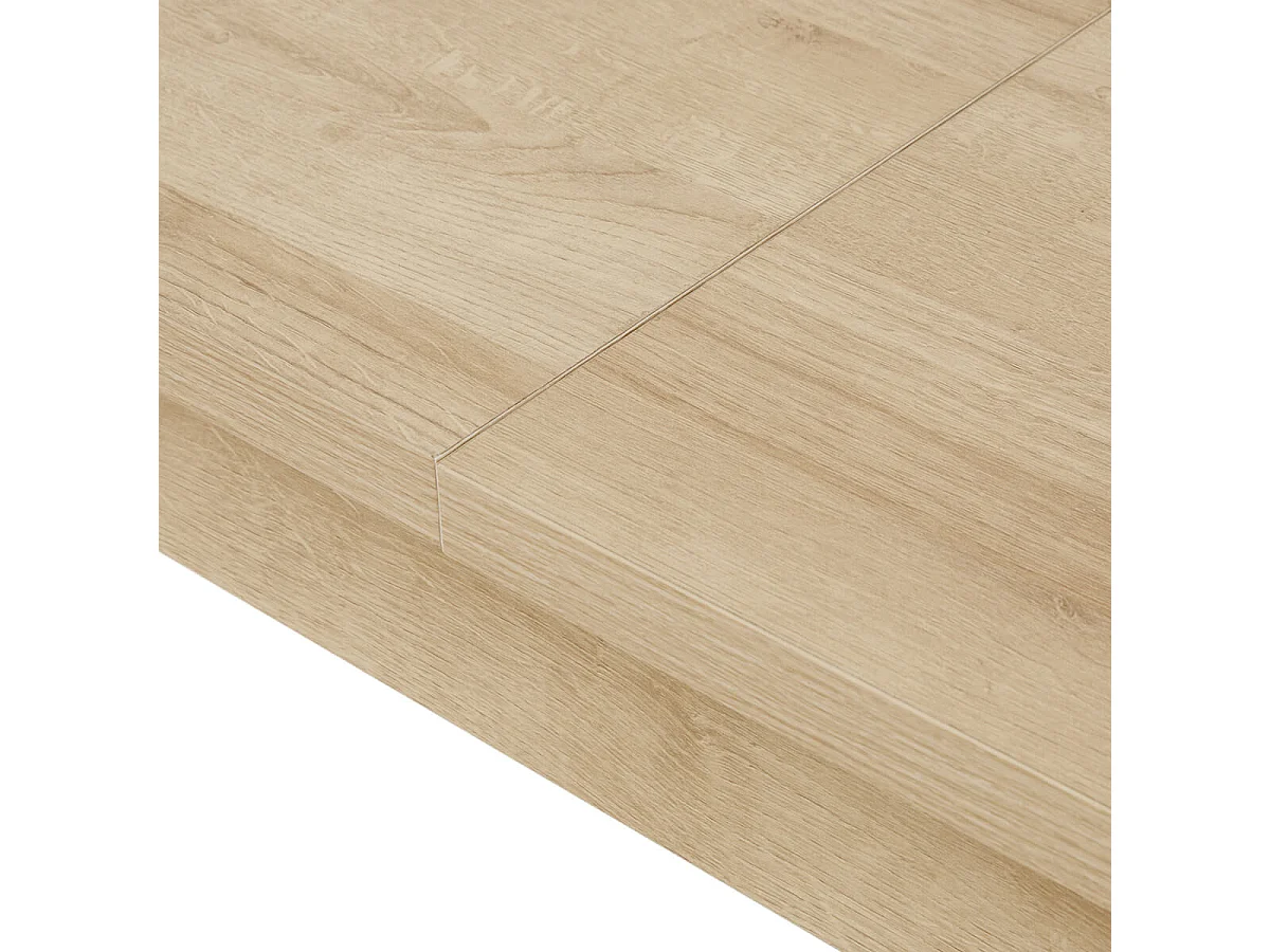 FANNY - Table Repas Allongeable Aspect Bois et Pierre