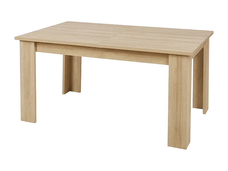 FANNY - Table Repas Allongeable Aspect Bois et Pierre
