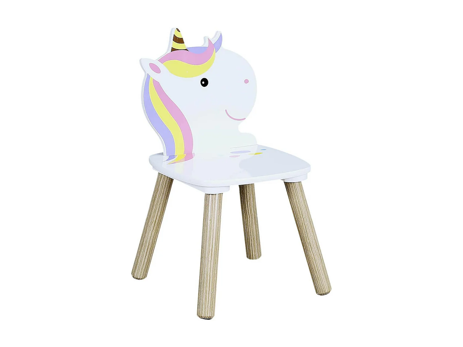 UNICORN - Ensemble Table et 2 Chaises Enfant Motif Licorne