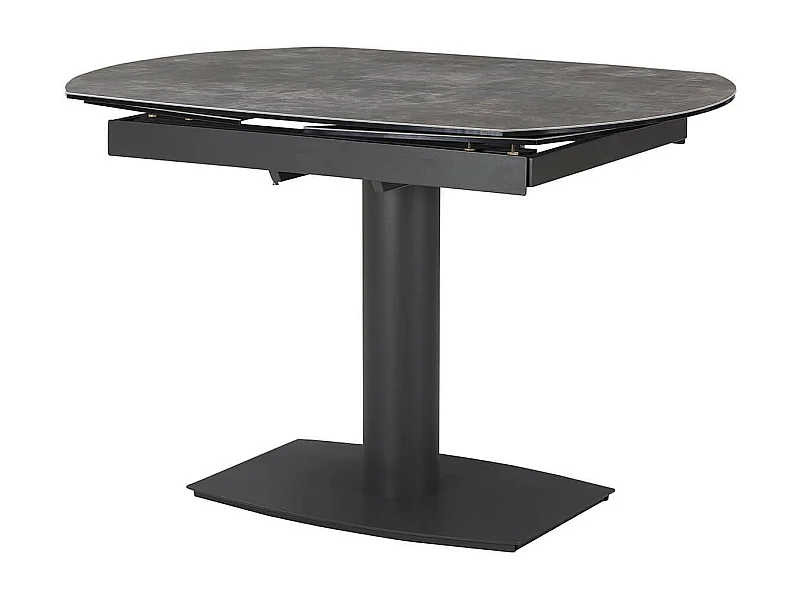 PIKAM - Table de Repas Allongeable Céramique Marron