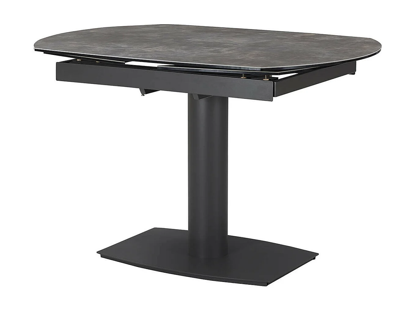 PIKAM - Table de Repas Allongeable Céramique Marron