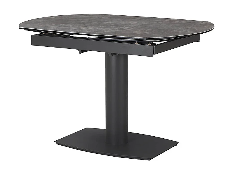 PIKAM - Table de Repas Allongeable Céramique Marron