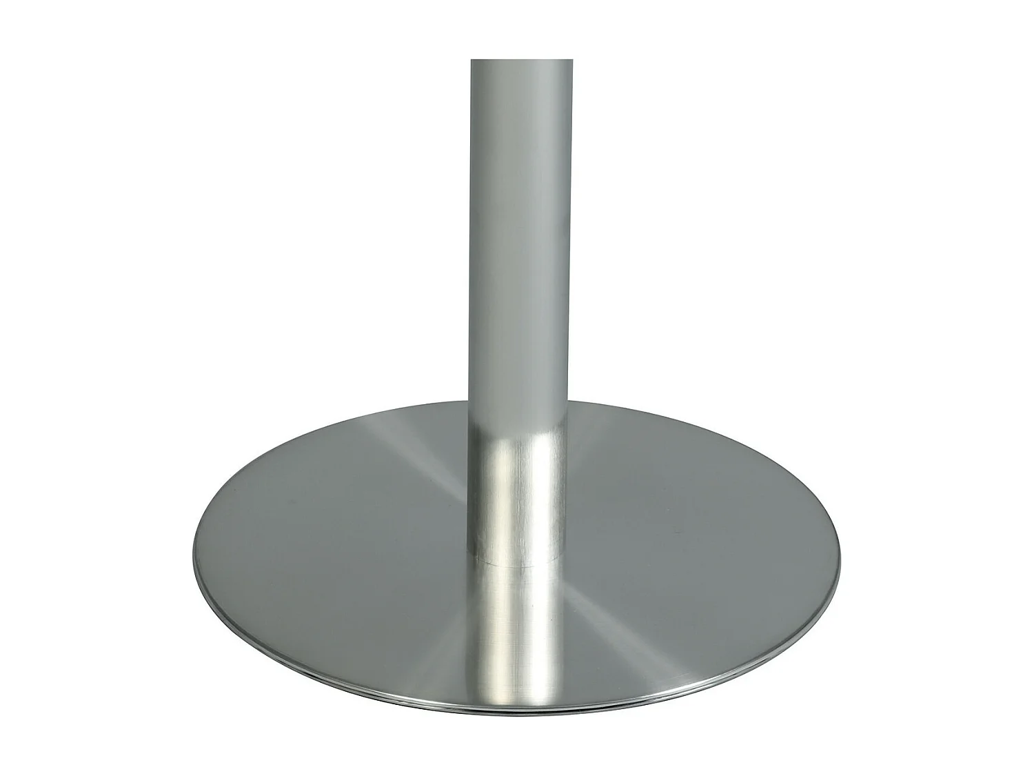 SADA - Table de Repas Transparent Piètement Acier Brossé