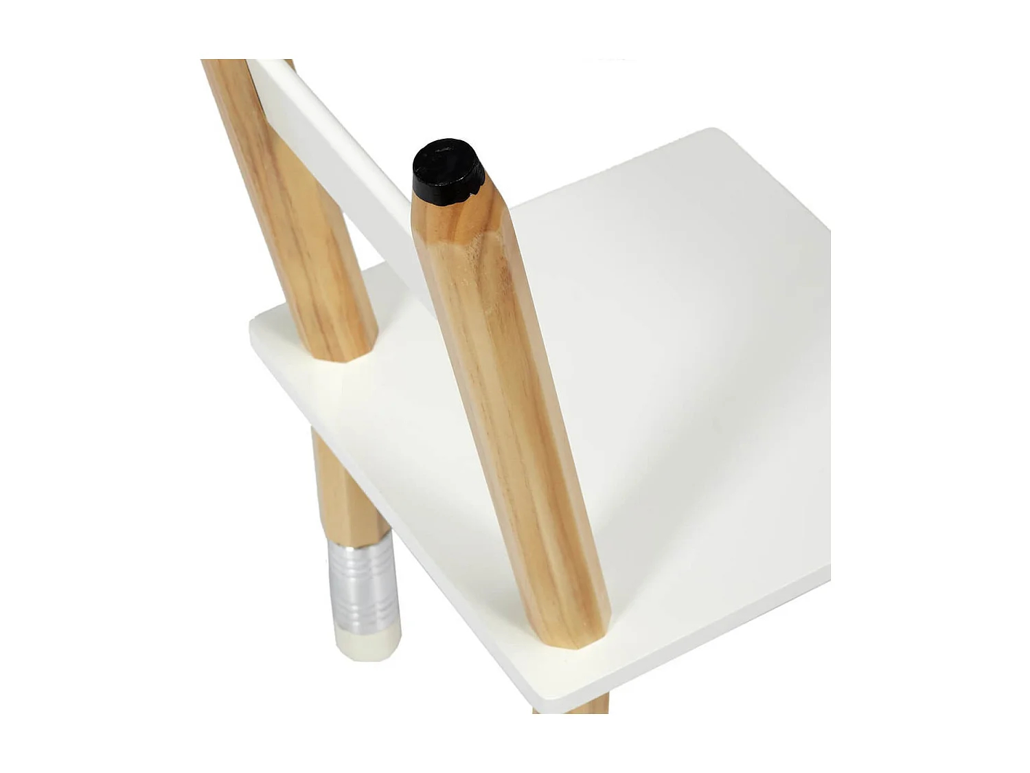 LAPIS - Ensemble Table et 2 Chaises Enfant Base Crayons