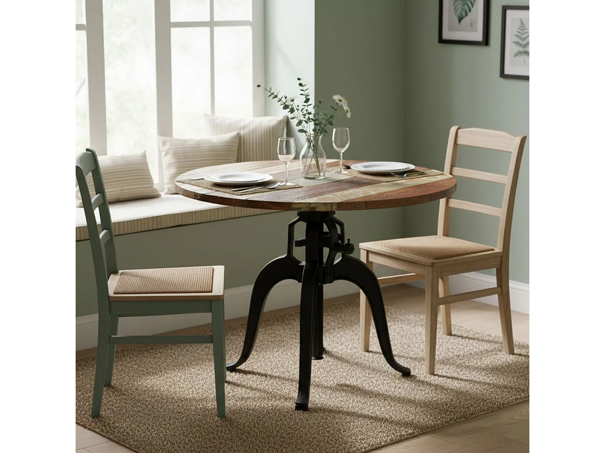 CAMILLA - Table Ronde à Crémaillère