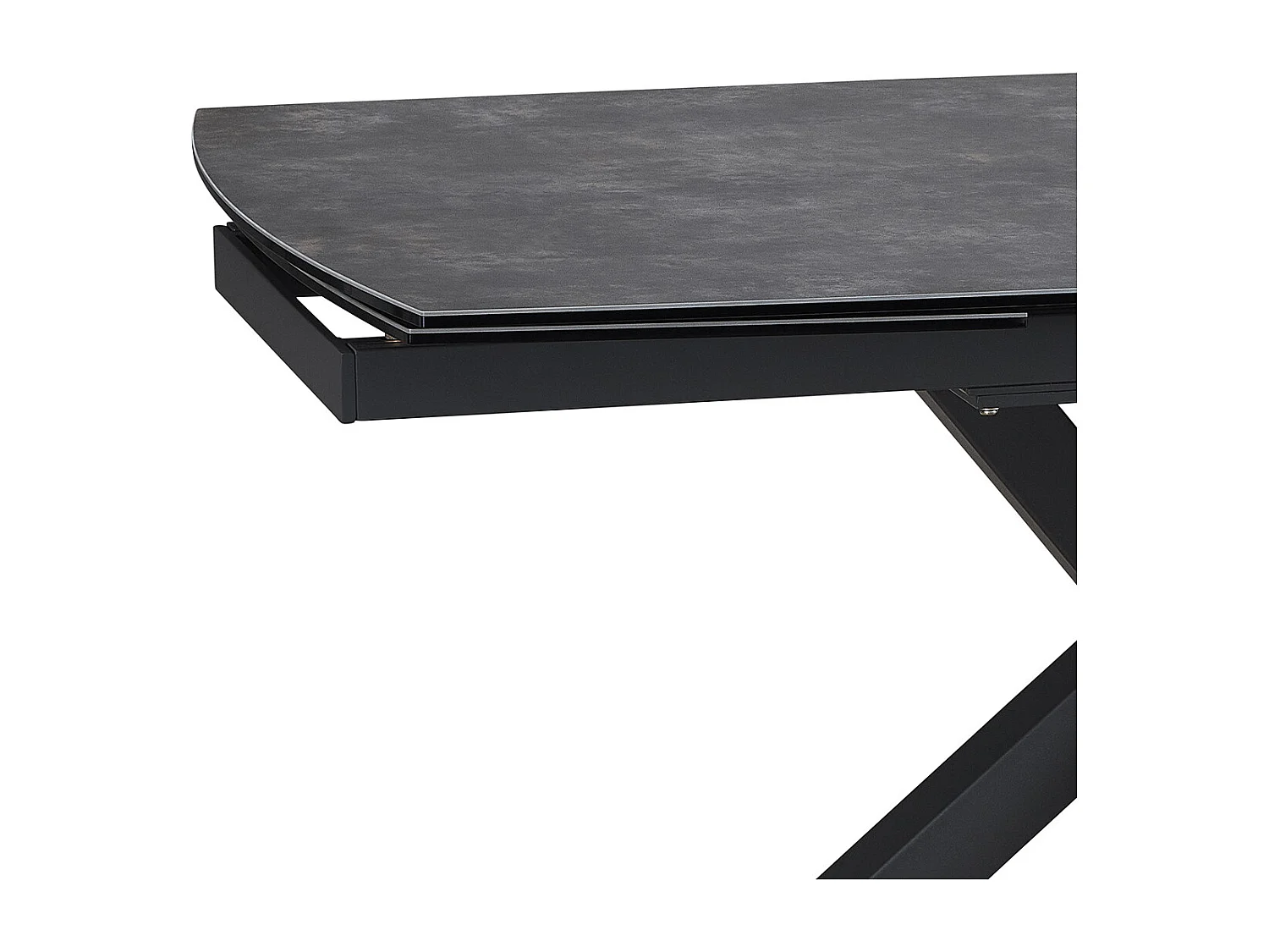 PILOM - Table de Repas Allongeable Céramique Marron