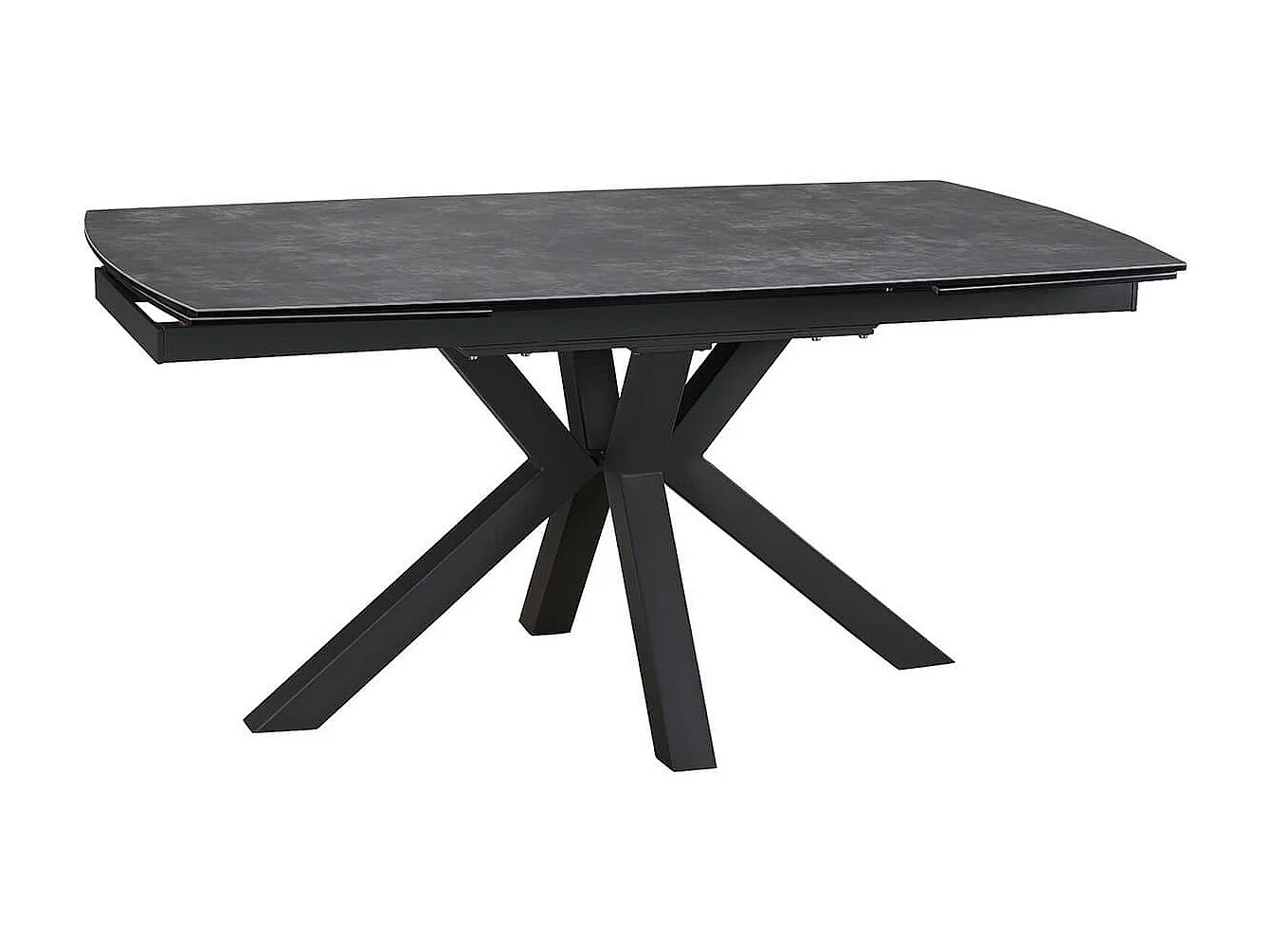 PILOM - Table de Repas Allongeable Céramique Marron