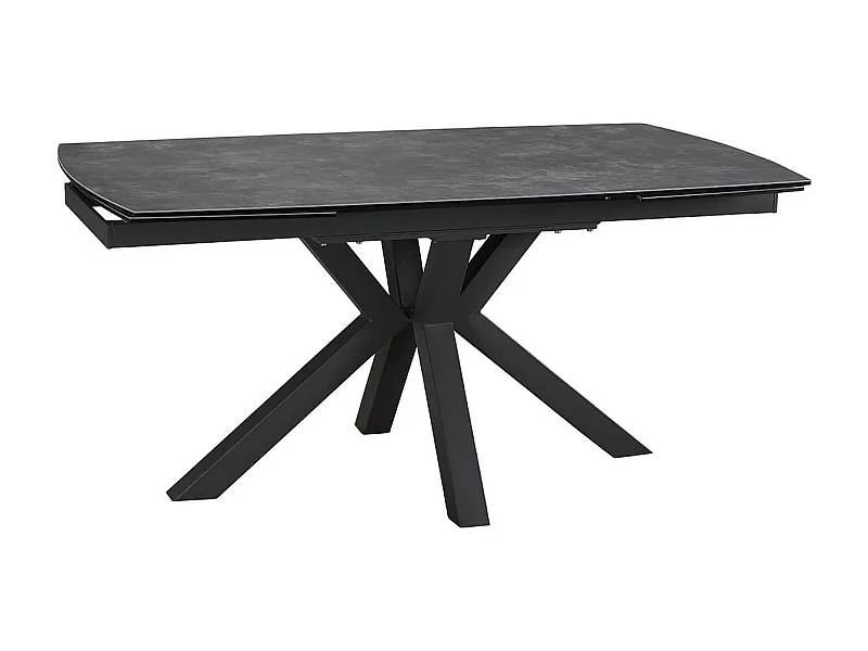 PILOM - Table de Repas Allongeable Céramique Marron