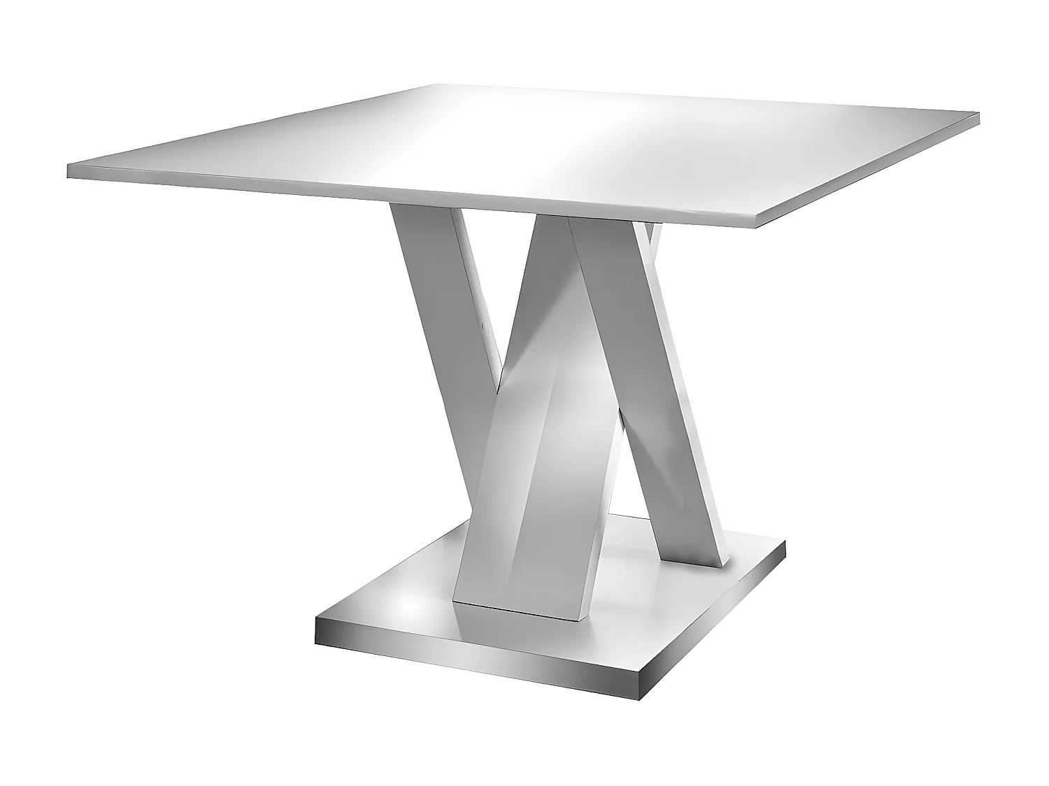 BERGEN - Table Repas Rectangulaire L160cm Coloris Blanc