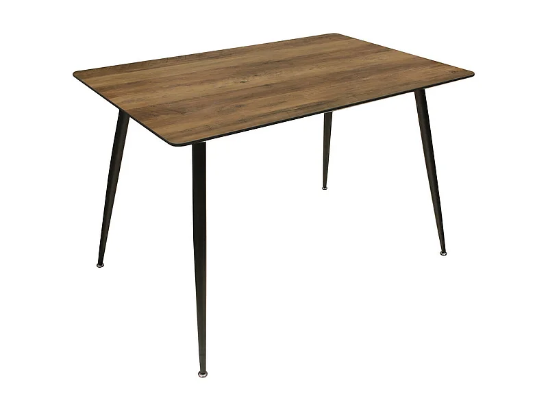 TIANY - Table Repas Rectangulaire Effet Bois