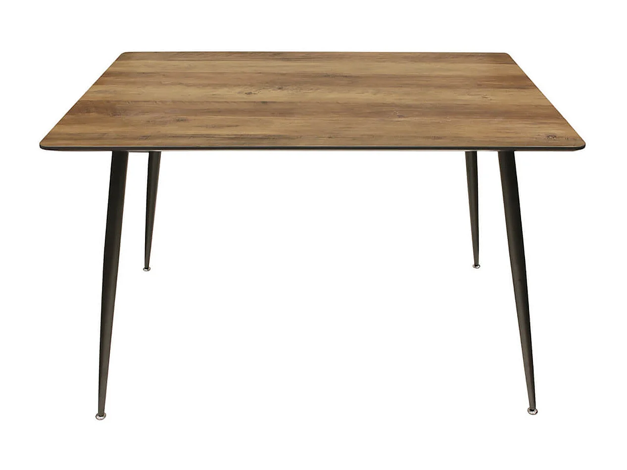 TIANY - Table Repas Rectangulaire Effet Bois