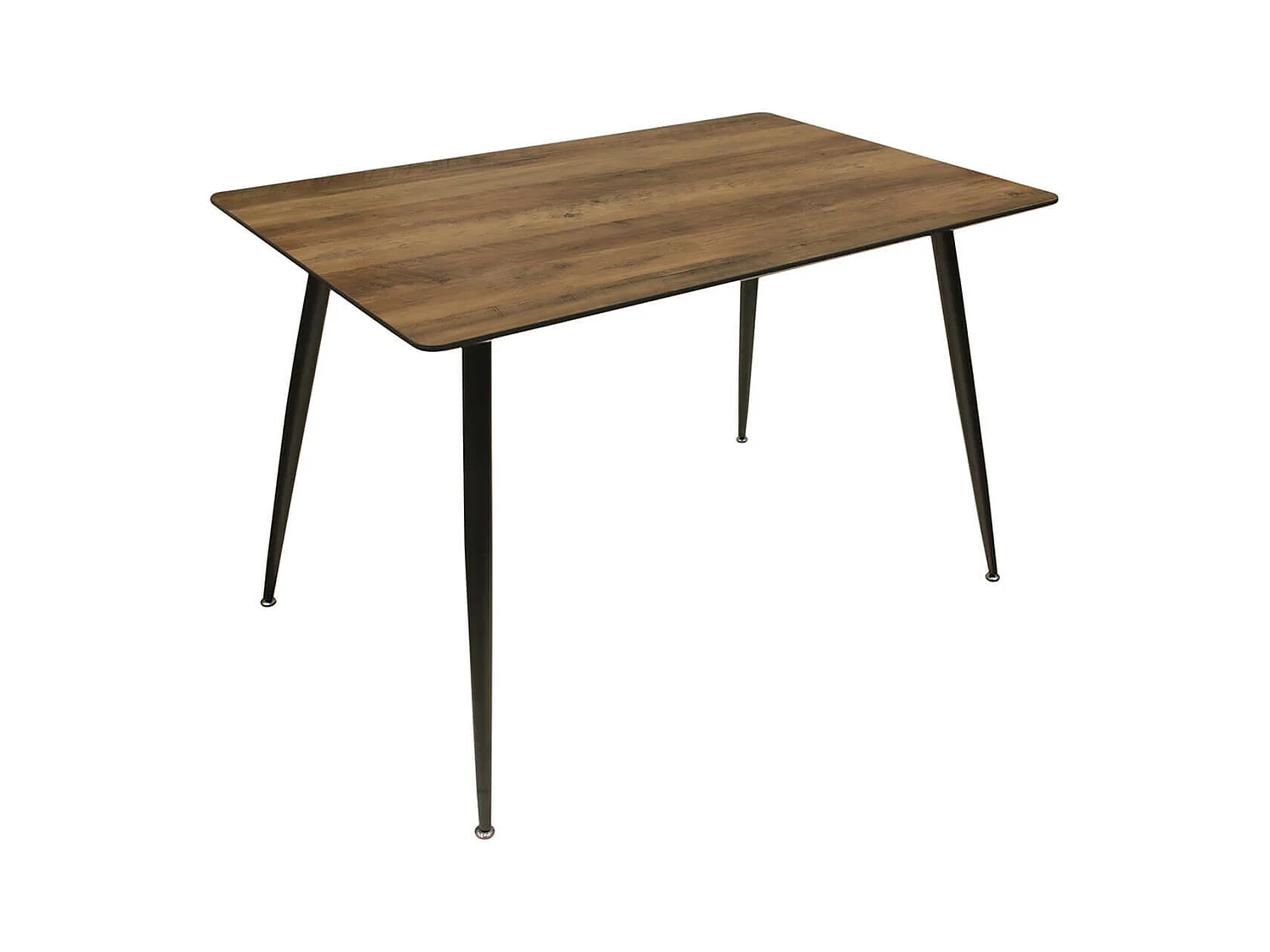 TIANY - Table Repas Rectangulaire Effet Bois