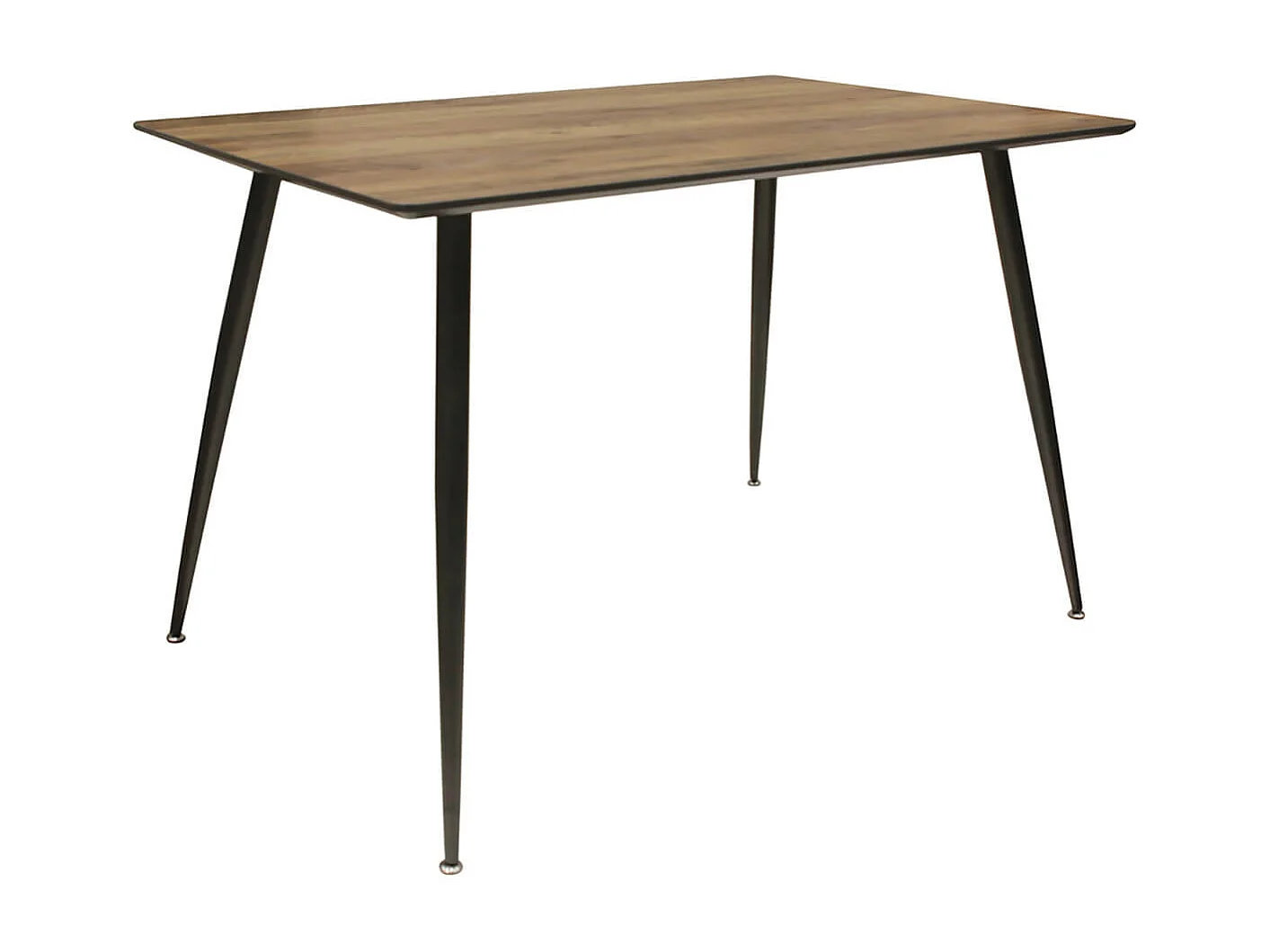 TIANY - Table Repas Rectangulaire Effet Bois