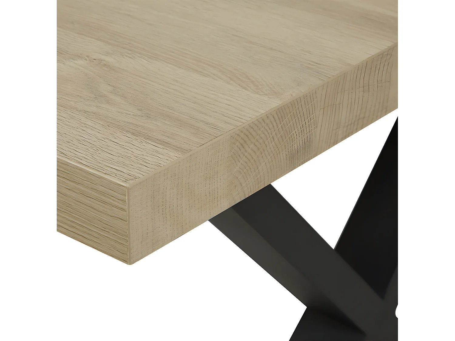 MASSIRE - Table Rectangulaire 170cm Aspect Bois