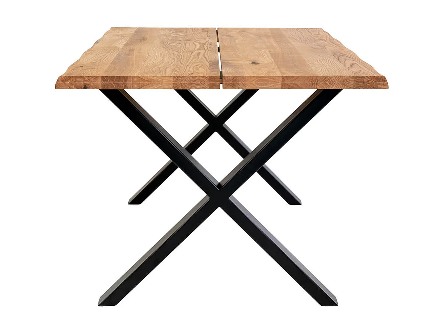 CIOTAT - Table Repas 140cm Plateau Chêne et Pieds Acier