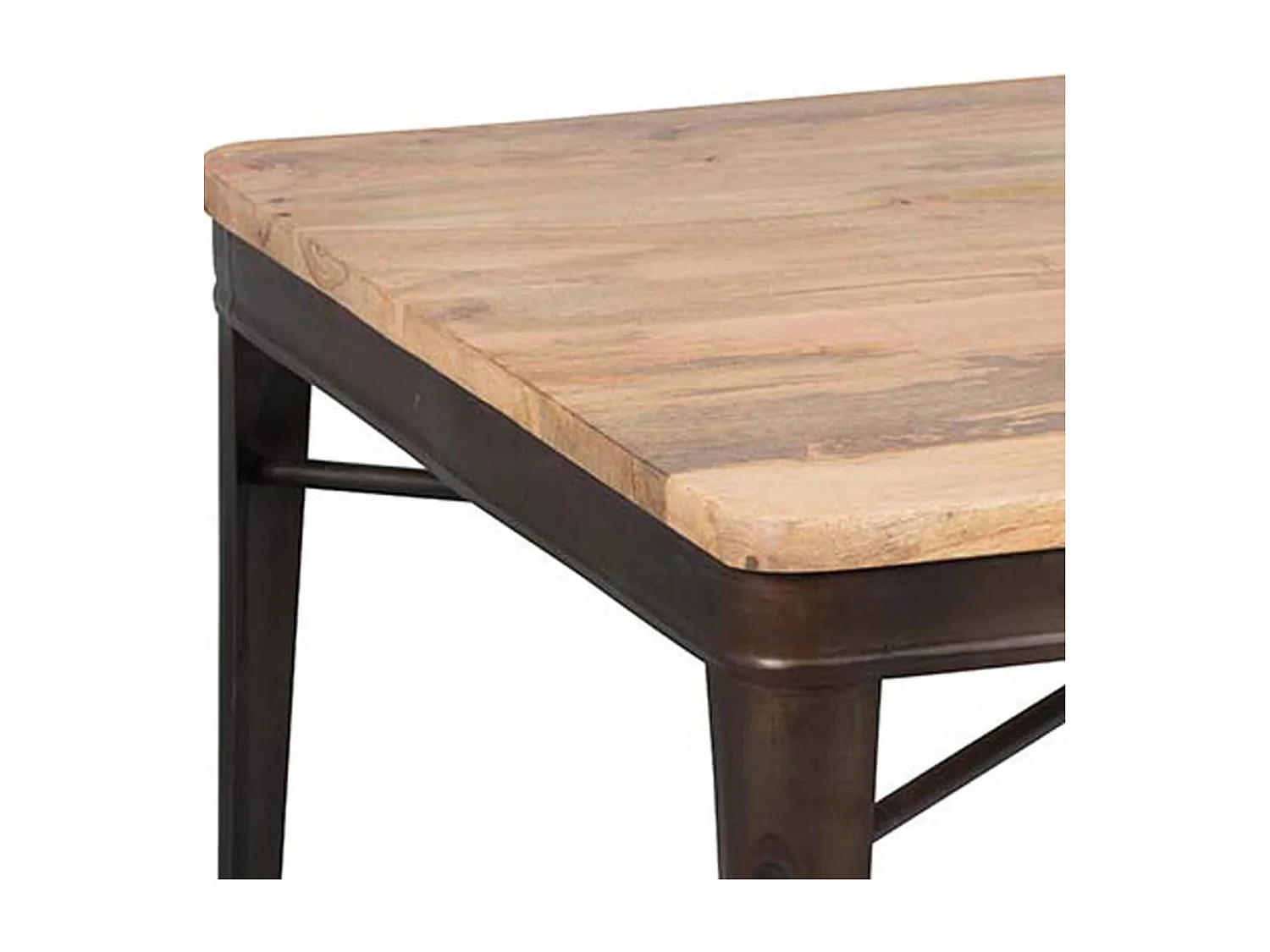 REPLAY - Table Repas Carrée 77cm Aspect Vieilli