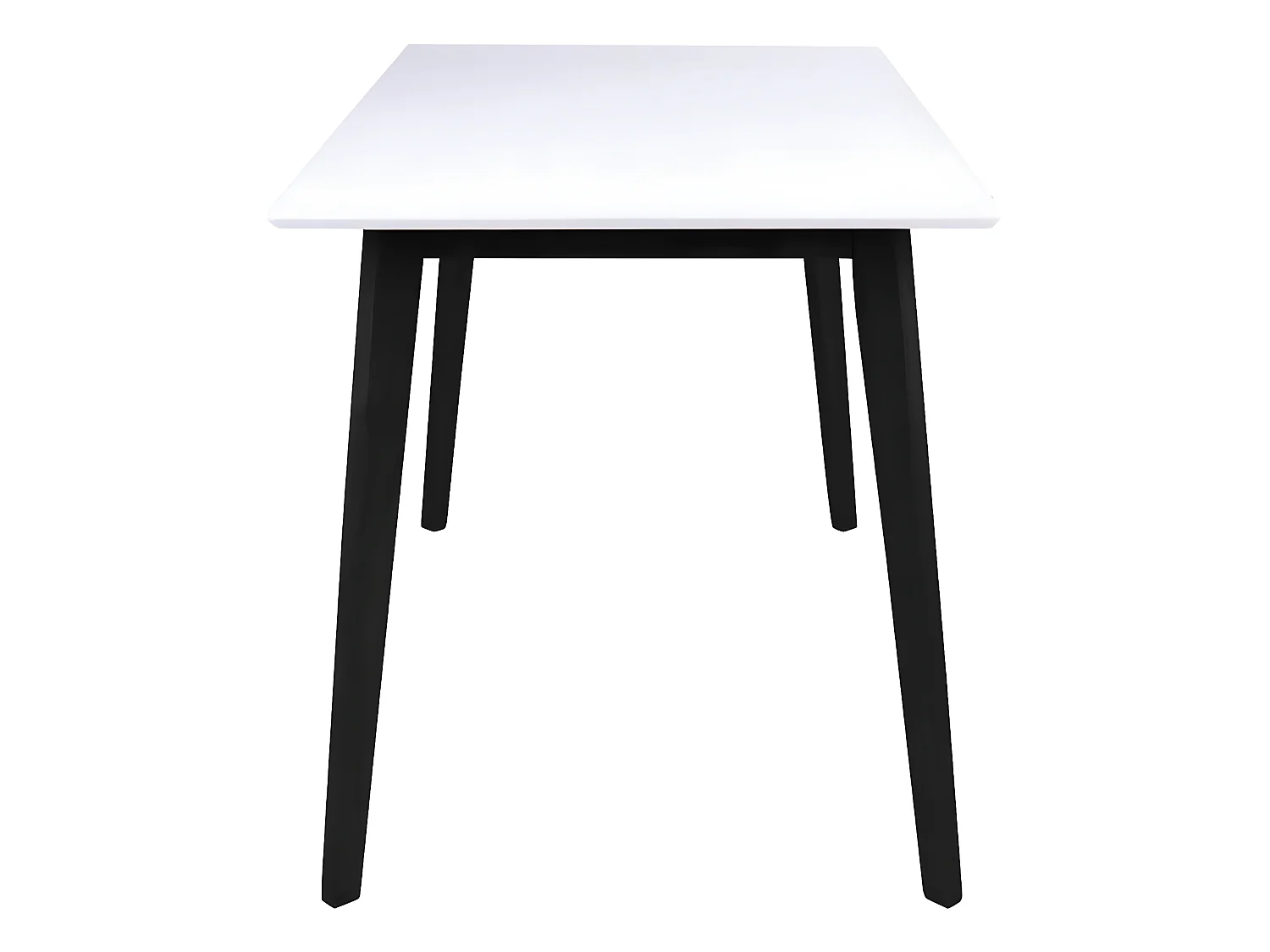 GRAM - Table Repas 120x70cm Noire et Blanche