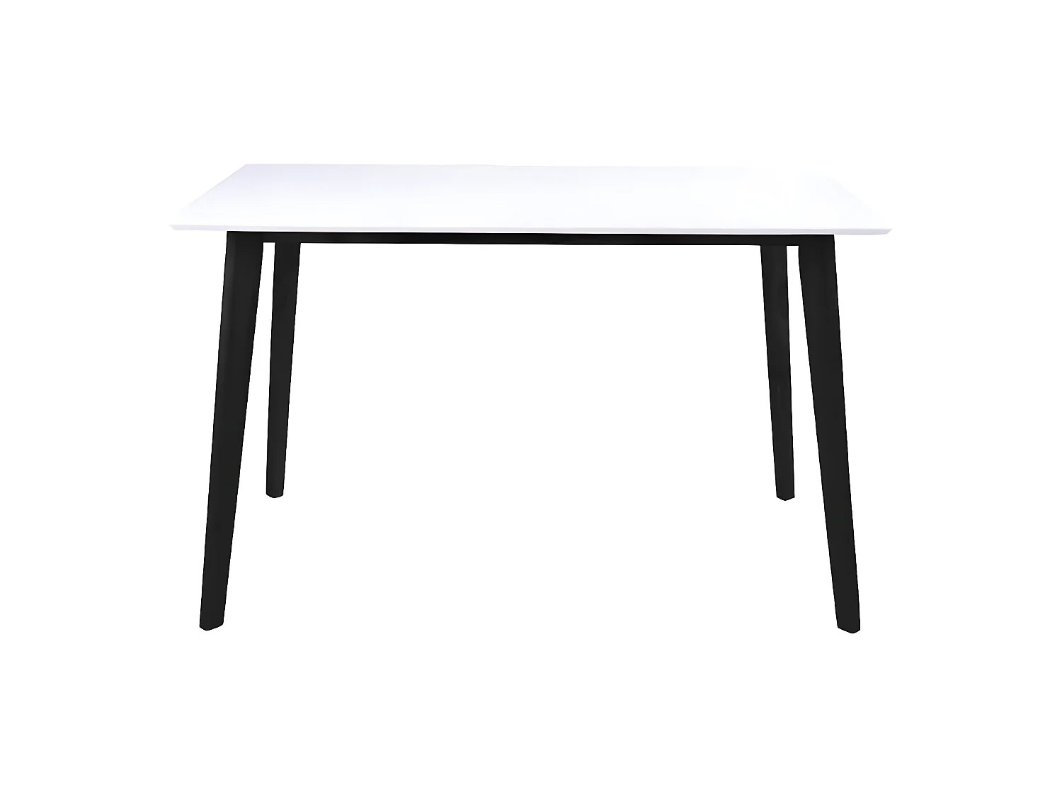 GRAM - Table Repas 120x70cm Noire et Blanche