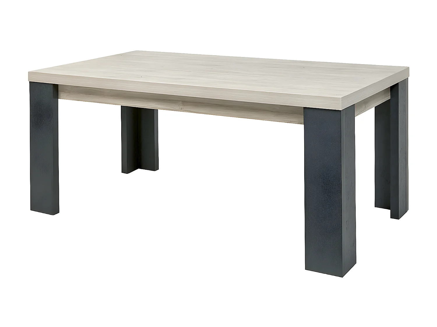 HERACLES - Table Rectangulaire 180cm Imitation Bois