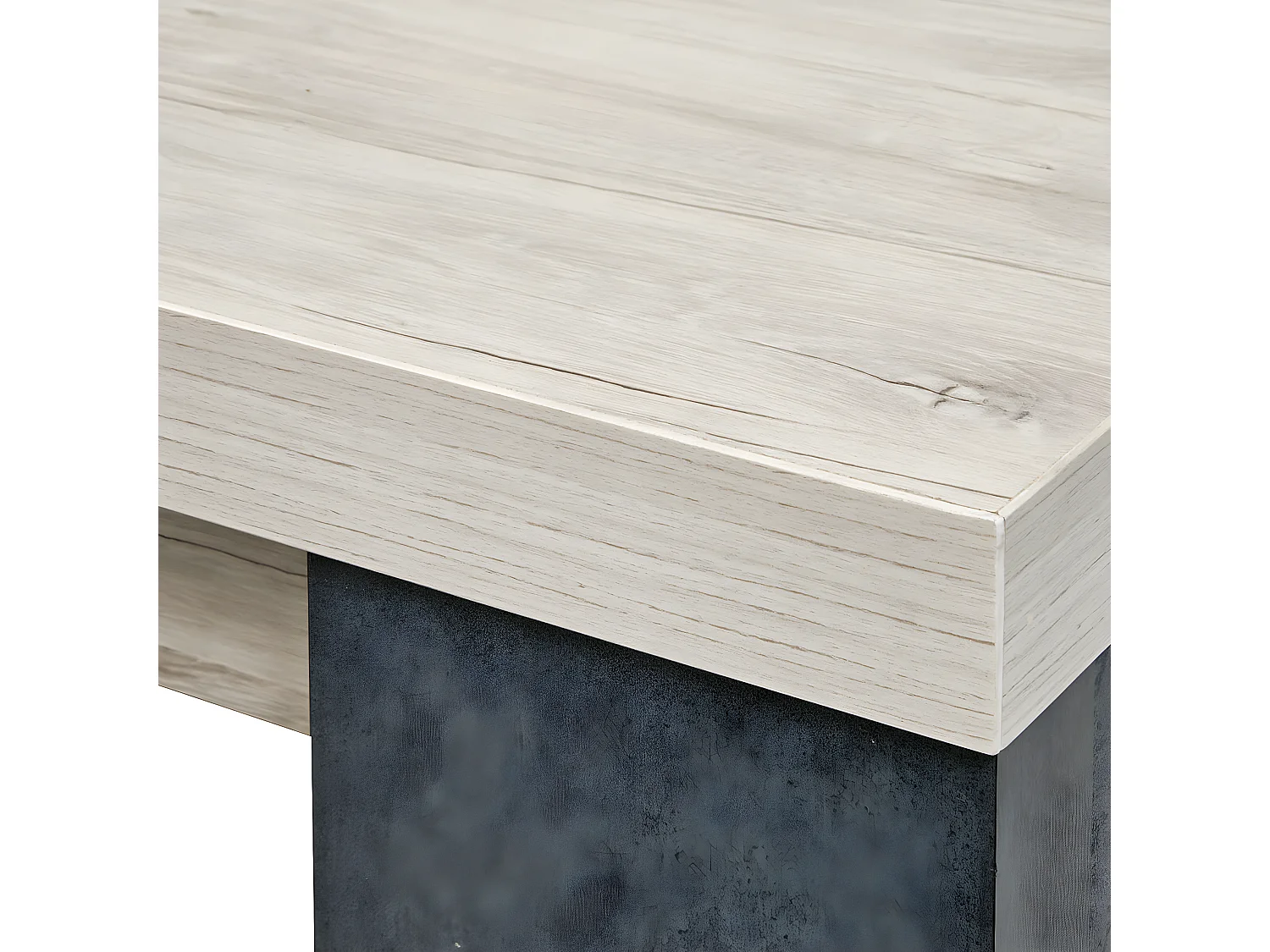 HERACLES - Table Rectangulaire 180cm Imitation Bois