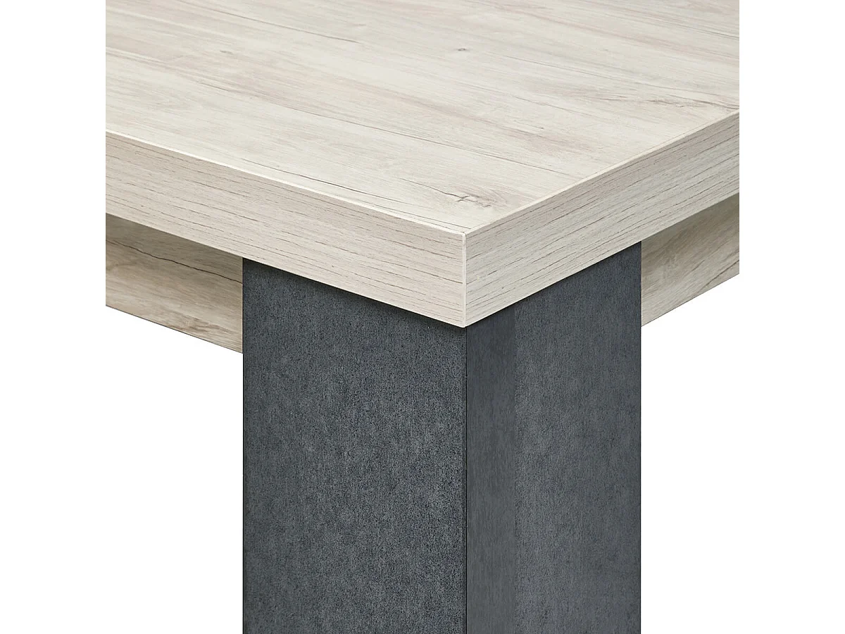 HERACLES - Table Rectangulaire 180cm Imitation Bois