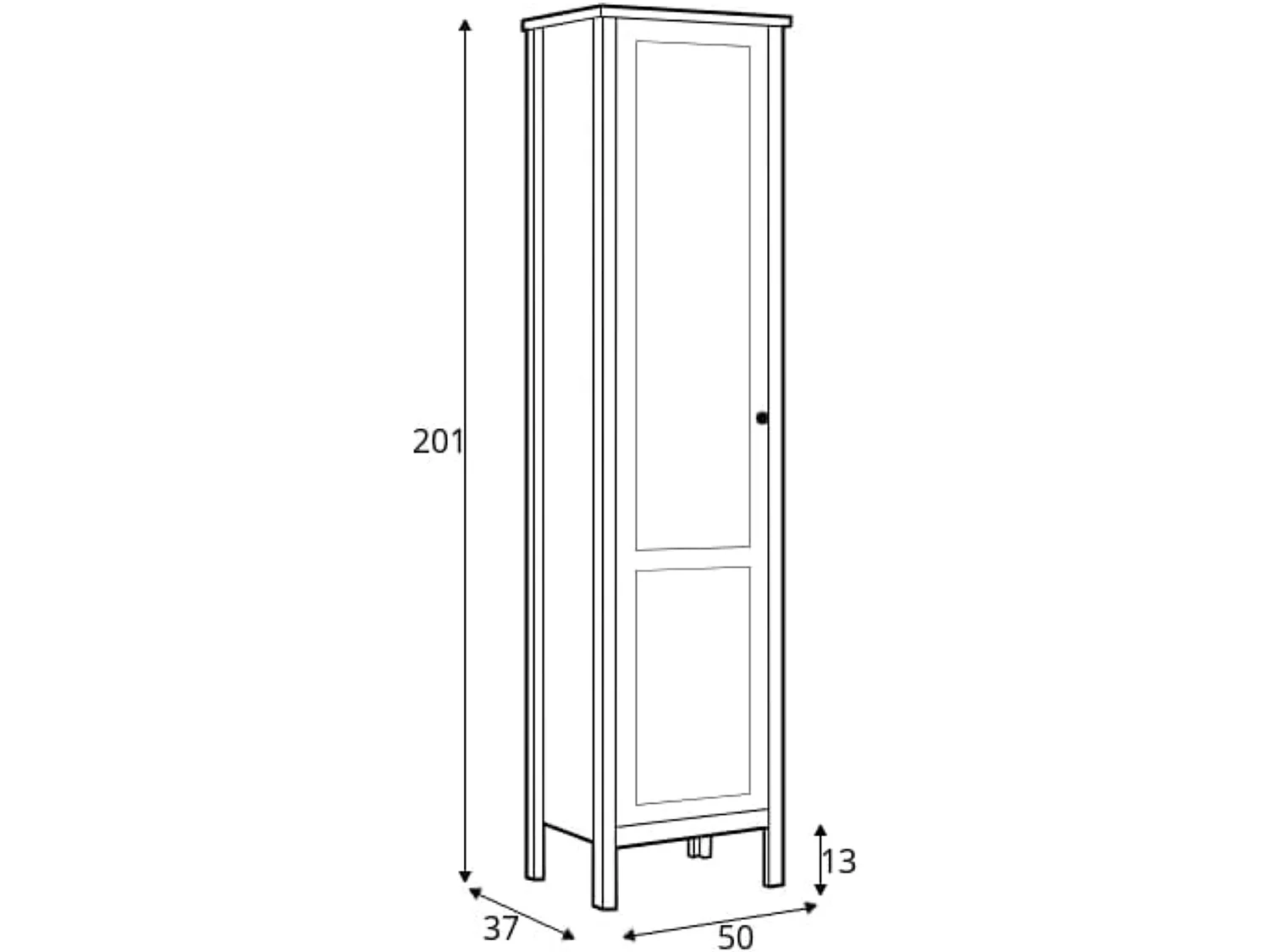 Regal Metallkugelgriffe zeitloses Design - weiß - FARGE