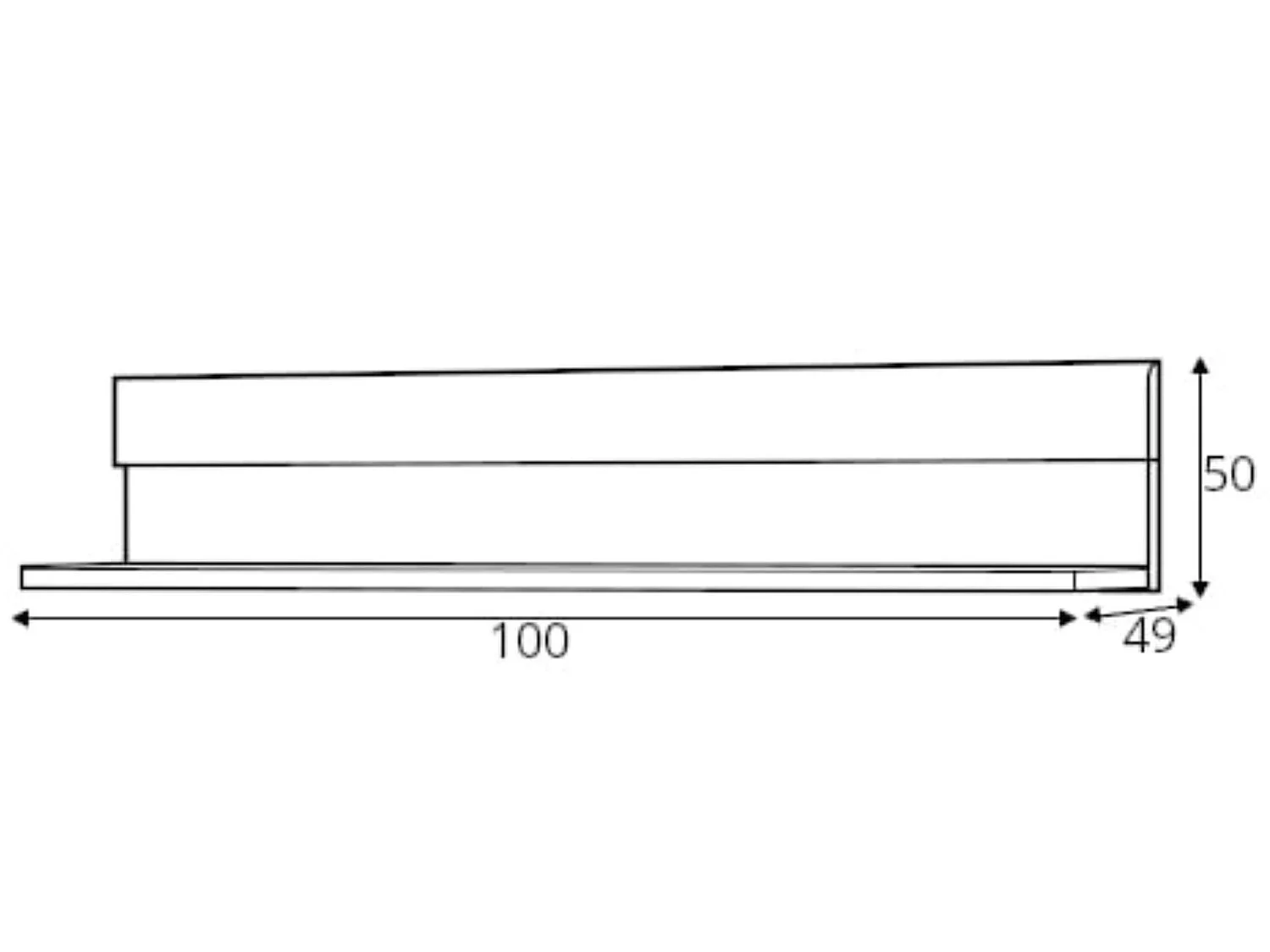 Hängeregal - braun - SKELO