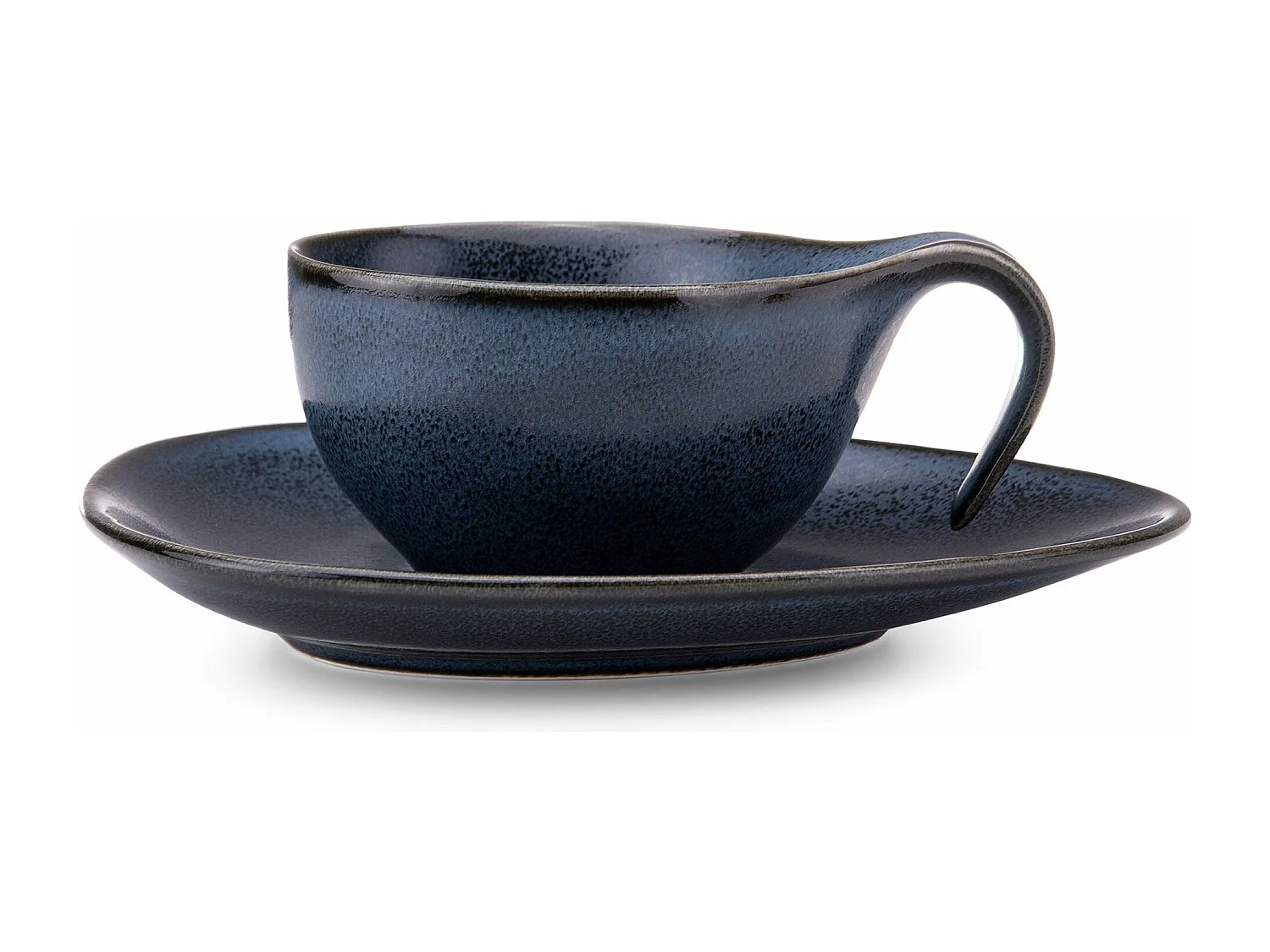 Kaffeeservice (18er-Set) - Porzellan - schwarz - TIME BLACK