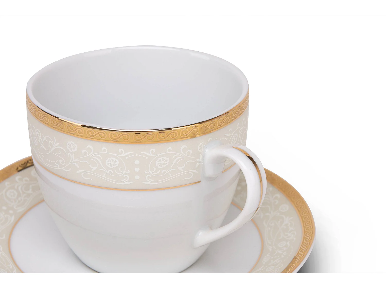 Teeservice für 6 Personen (12 Artikel) - Porzellan - Gold - AGAWA GOLD