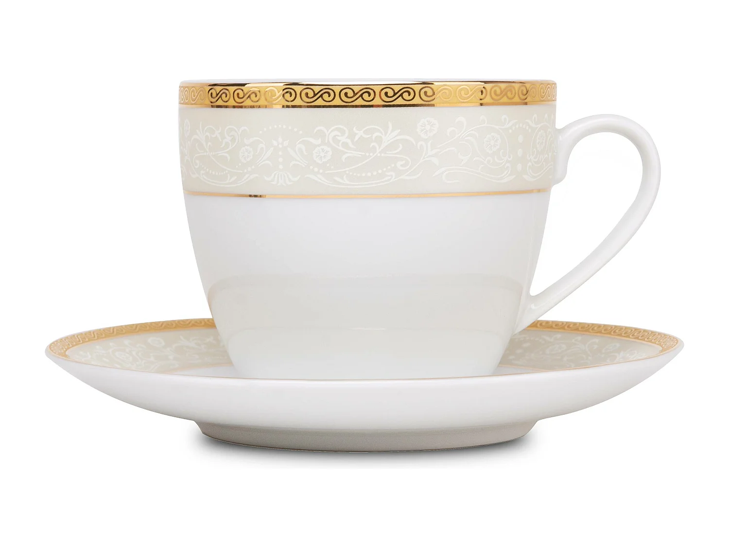 Teeservice für 6 Personen (12 Artikel) - Porzellan - Gold - AGAWA GOLD