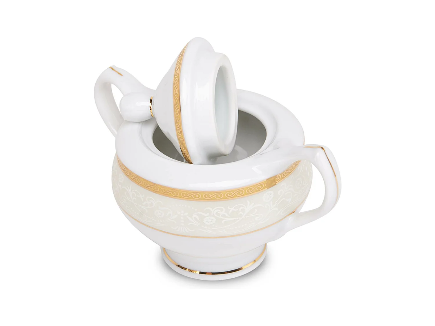 Teeservice für 6 Personen (15 Artikel) - Porzellan - Gold - AGAWA GOLD