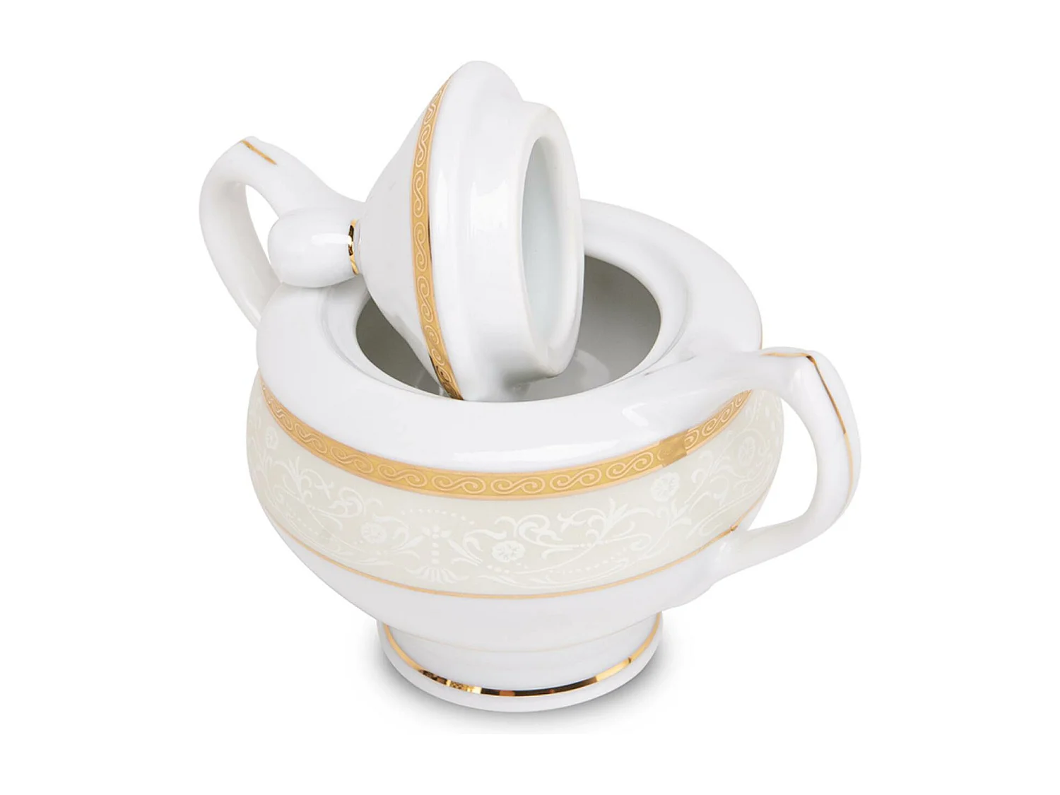 Teeservice für 6 Personen (15 Artikel) - Porzellan - Gold - AGAWA GOLD