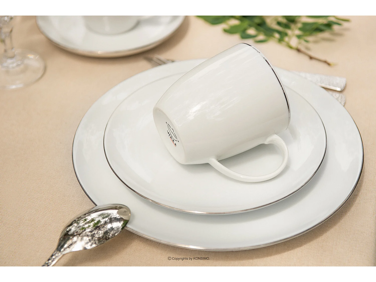 Becher-Set 380ml 6-tlg 6 Personen - Porzellan - Weiß - BOSS