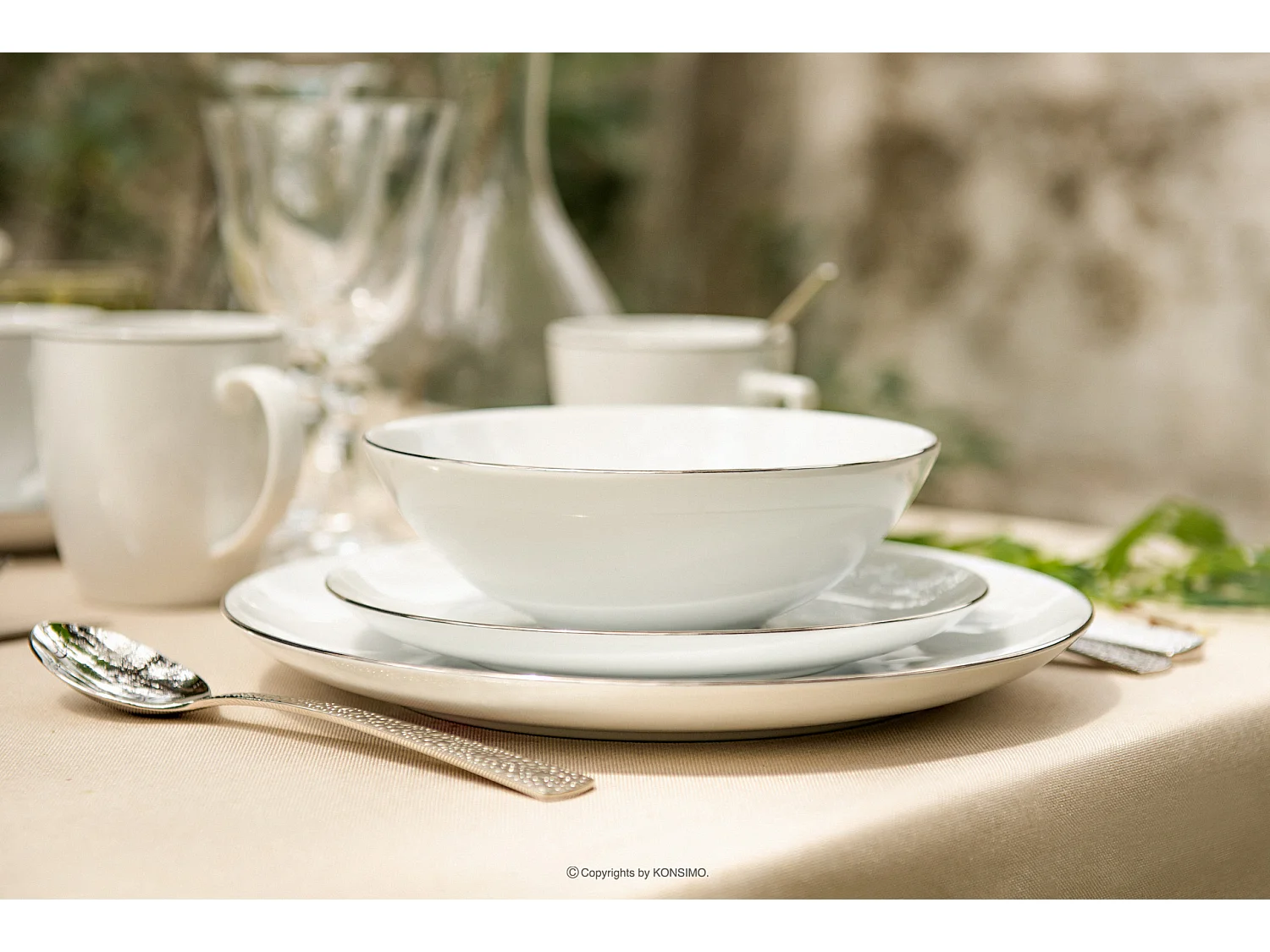 Becher-Set 380ml 6-tlg 6 Personen - Porzellan - Weiß - BOSS