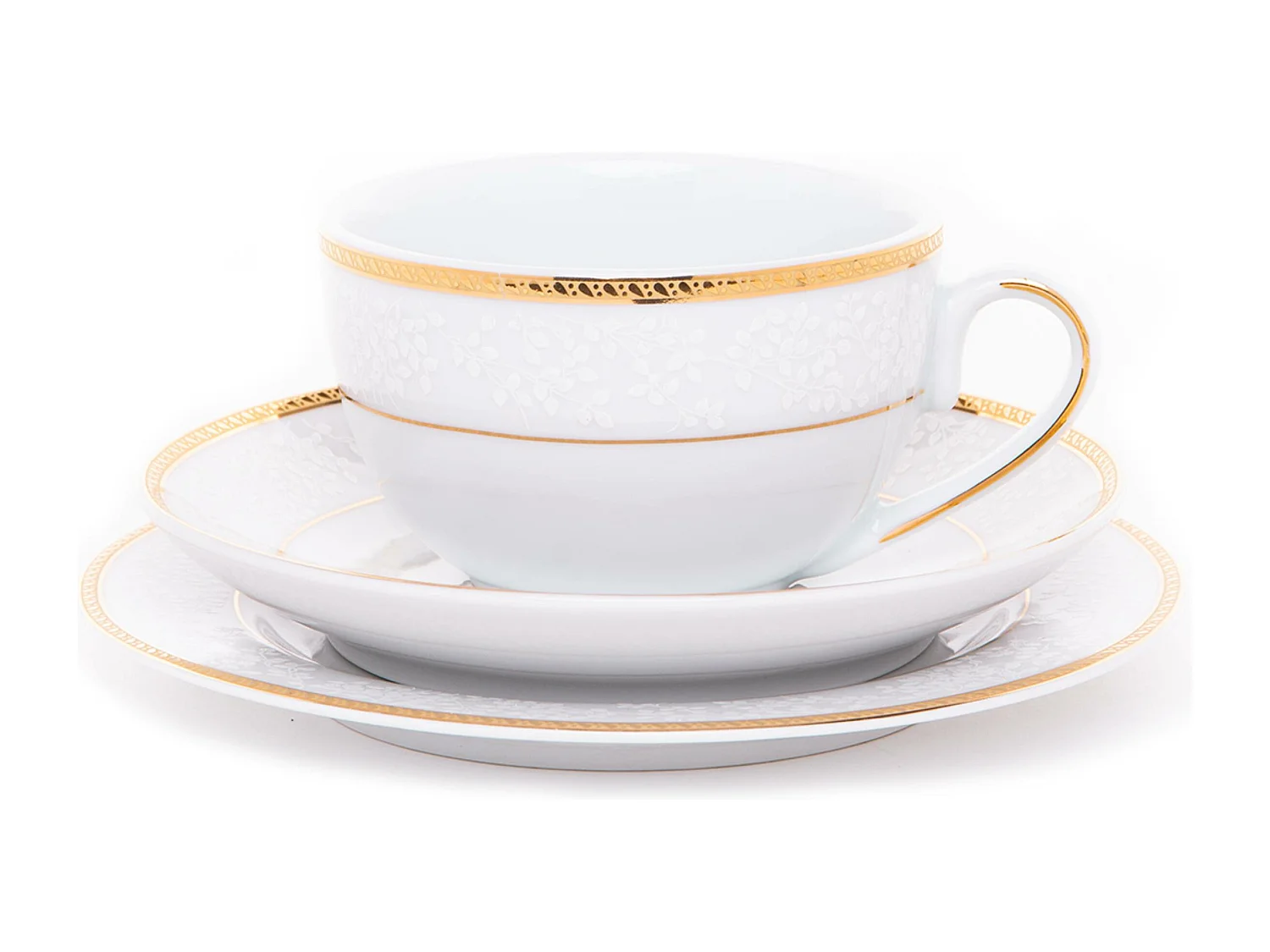 Teeservice für 6 Personen (18 El.) - Porzellan - Gold - NEW HOLLIS GOLD