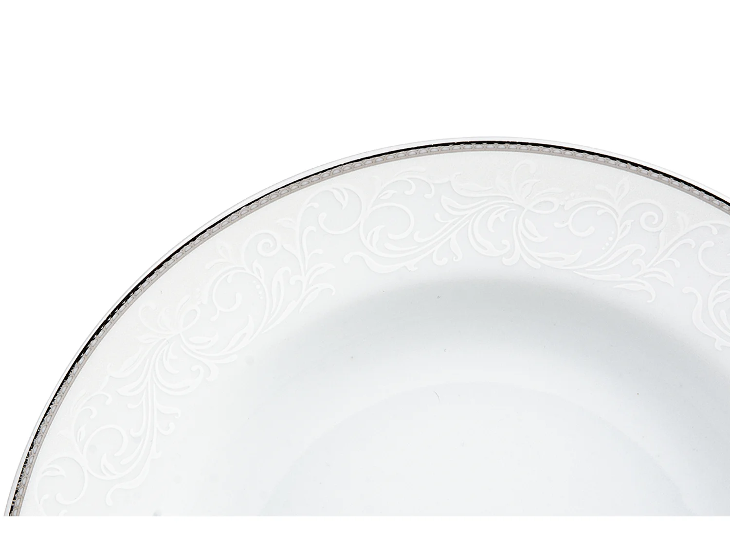 Kaffeeset für 6 Personen (15 Artikel) - Porzellan - Weiß - AMELIA