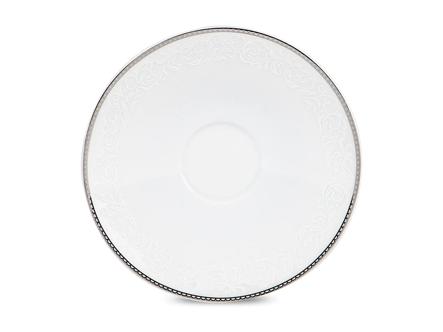 Kaffeeset für 6 Personen (15 Artikel) - Porzellan - Weiß - AMELIA