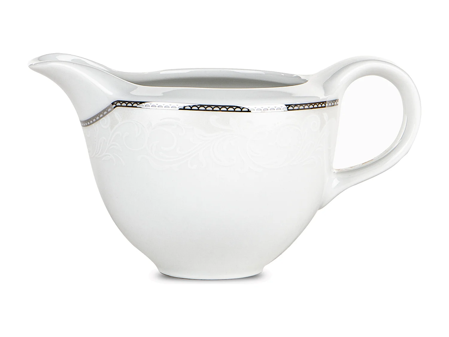 Kaffeeset für 6 Personen (15 Artikel) - Porzellan - Weiß - AMELIA