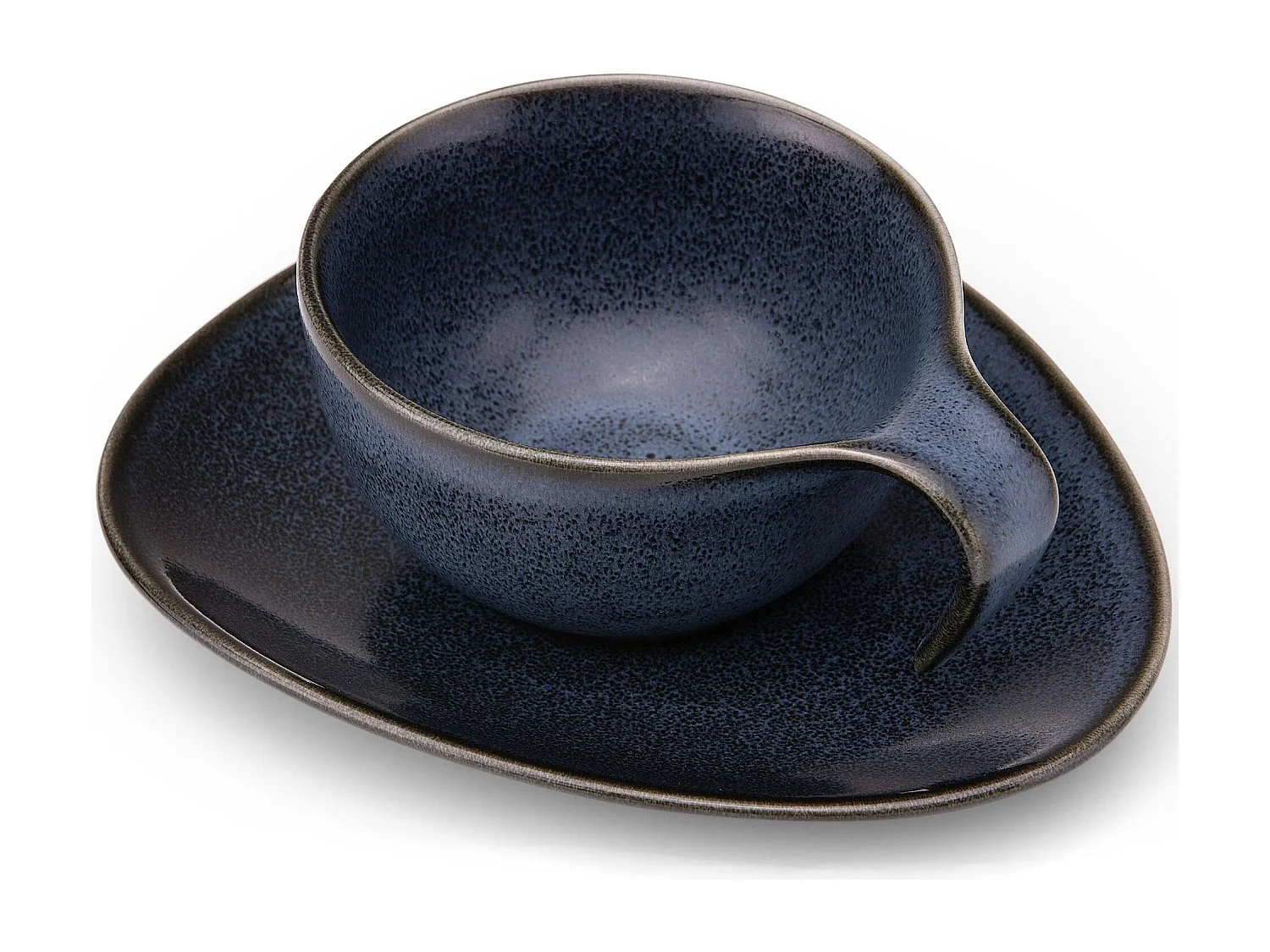 Kaffeeservice (12-tlg) 6 Personen - Porzellan - schwarz - TIME BLACK