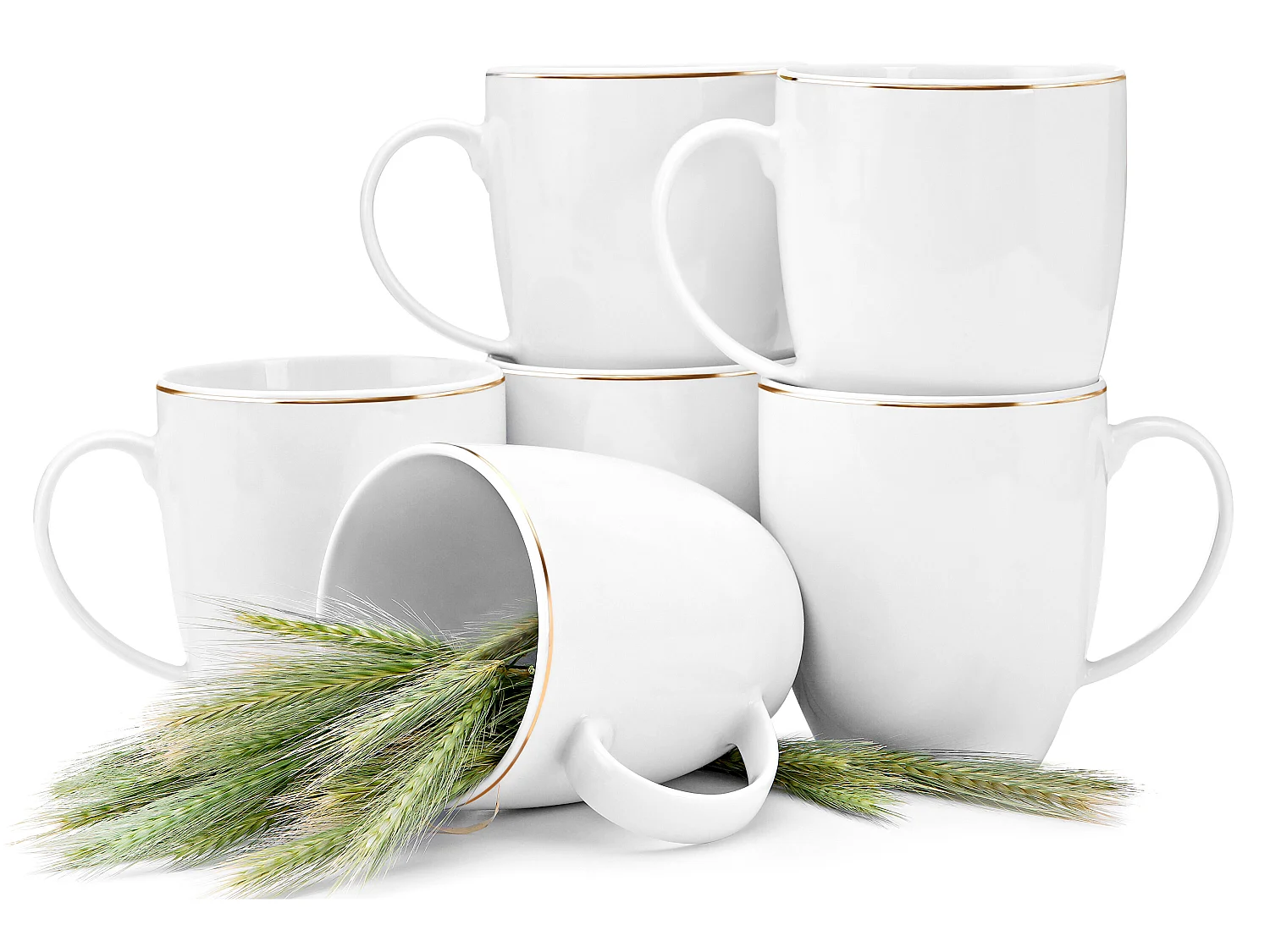 Becher-Set 380ml 6-tlg 6 Personen - Porzellan - Weiß - BOSS