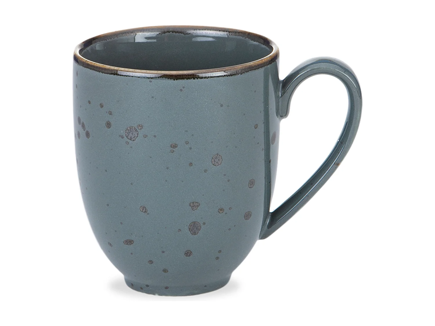 Becher-Set 400ml 6 Personen 6-tlg  - Porzellan - grau - ALUMINA