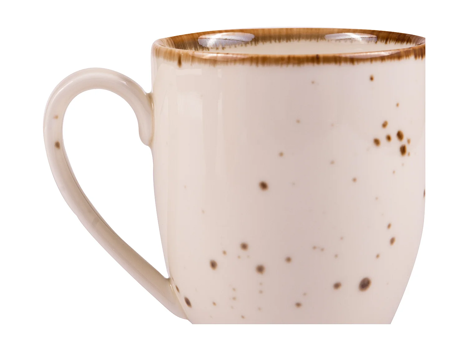 Becher-Set 400ml 6 Personen 6-tlg - Porzellan - cremefarben - ALUMINA